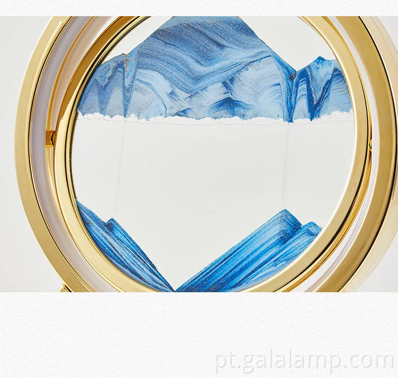 Pintura de areia movediça em 3D, luz noturna, artesanato de ornamento